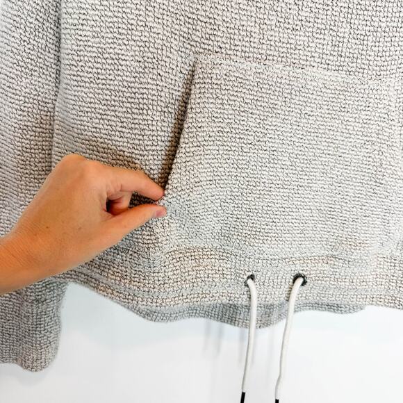 SWEATY BETTY Restful Boucle Knit Sweater mock neck kangaroo pocket - Picture 7 of 13